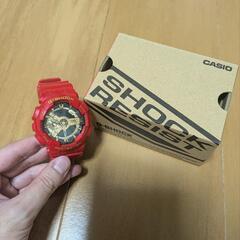 G-SHOCK　レッド　ゴールドの画像