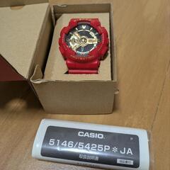 G-SHOCK　レッド　ゴールドの画像
