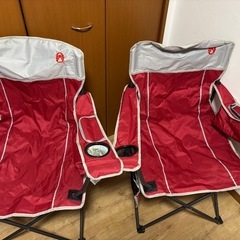 Coleman  チェア 2台　クーラー付き 耐荷重130kgの画像