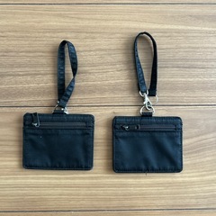 無印良品　MUJI ナイロンカードケース　ブラック　2個セット　黒　コインケースの画像
