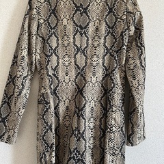 【美品】ZARA パイソン柄コートの画像