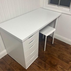 IKEAデスクアレックスワゴンイスセットの画像