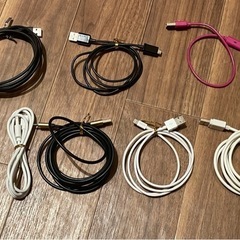 充電ケーブル 8本セット  Cタイプ2本、ライトニング3本、Bタイプ3本の画像