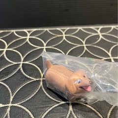 いい感じの棒をゲットした犬　1個の画像