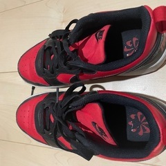 Nike 赤黒 スニーカー ローカット
の画像