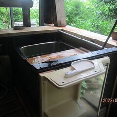 露天風呂DIY用一式、アウトドア―の好きな方、薪ボイラー付
