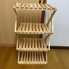 【決定】コーナンオリジナル　コーナンラック　折り畳み式木製ラックの画像