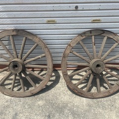 大八車の車輪