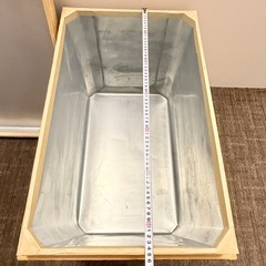 受渡し者決定しました！ビンテージ 希少 お茶箱 リメイク 道具入れ 茶箱 ブリキ 昭和レトロ 木箱の画像