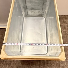 受渡し者決定しました！ビンテージ 希少 お茶箱 リメイク 道具入れ 茶箱 ブリキ 昭和レトロ 木箱の画像