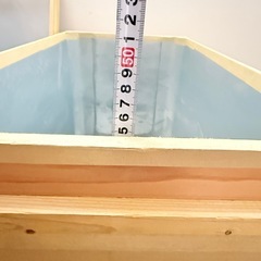 受渡し者決定しました！ビンテージ 希少 お茶箱 リメイク 道具入れ 茶箱 ブリキ 昭和レトロ 木箱の画像