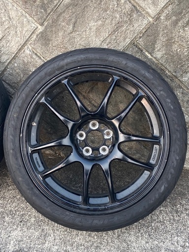 ワーク エモーション グリップタイヤ付き18インチ 7.5J pcd100 5h