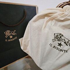 新品イルビゾンテ クロスボディバッグ ILBISONTE ショルダー NAVYの画像