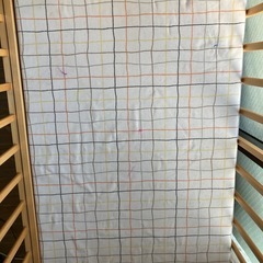 レトロかわいいベビーベッドの画像