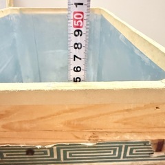 ビンテージ 希少 お茶箱 リメイク 道具入れ 茶箱 ブリキ 昭和レトロ 木箱  ヴィンテージ  BOX 収納の画像