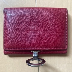 BVLGARI ブルガリ　レザー 赤 名刺入れの画像