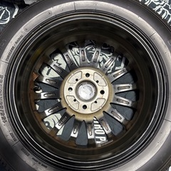 ⑧155/65R14新品タイヤ4本と中古ホイールとナット付きの画像