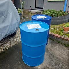 ドラム缶　2本セット　焼却炉にどうですか？の画像