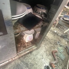 収納付き作業台　厨房機器　厨房器具　1メートルほど　飲食店　の画像