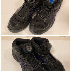 22.0cm アシックス　DUNKSHOT MB 9　BLACK/R AZEL バスケットボールシューズ　バッシュ　22の画像