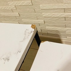 大理石柄 ローテーブル ネストテーブル スチール LOWYA sneftyロウヤの画像