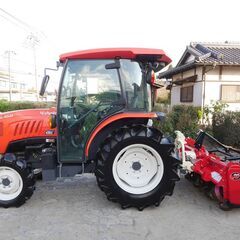 ［中古販売］美車 クボタトラクター SL450 45馬力 450時間 HIGH SPEED ノークラ変速 ニプロロータリ 盗難セキュリティ 点検済の画像