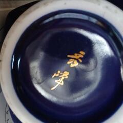 プロフ必読　有田焼　秀峰窯　花瓶　白と青　セット価格　別売り可の画像