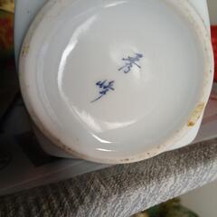 プロフ必読　有田焼　秀峰窯　花瓶　白と青　セット価格　別売り可の画像