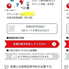 関西万博 チケット 大人4枚 土日可　