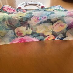 花柄シースルーバッグ★夏に★透け感★の画像