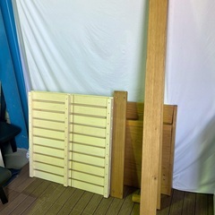 木製シングルベッドフレーム 美品 の画像