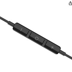 🎧【新品未使用】有線イヤホン 3.5mm マイク付き HIFI音質 ノイズ遮断 カナル型 リモコン 音量調整 ゲーム テレワーク iPhone Android PC対応の画像