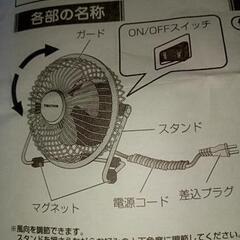 テクノス マグネット扇の画像