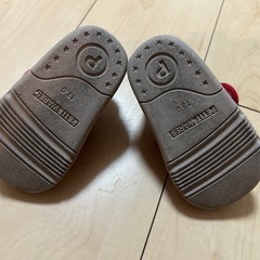 チェック柄の靴 13cmの画像