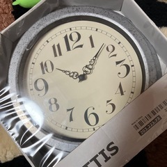 新品★IKEA秒針無し壁掛け時計🕙の画像