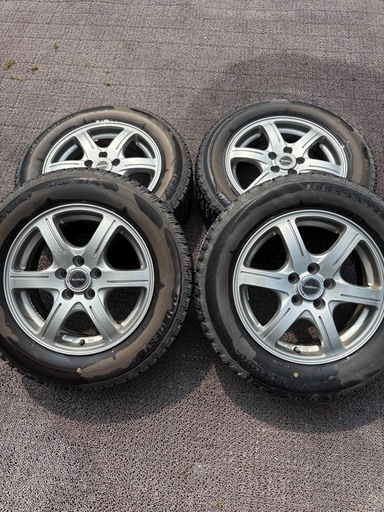 限定値下げ！ブリヂストン BALMINUM  アルミホイール4本セット　15インチ　美品　プリウス　ウィッシュ等に