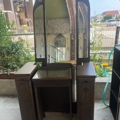 茶色いドレッサー（全身鏡つき）