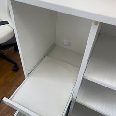 リサイクルショップどりーむ鹿大前店　No2253 食器棚　コンパクト　人気の白　の画像