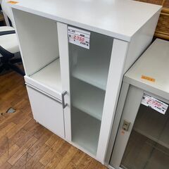 リサイクルショップどりーむ鹿大前店　No2253 食器棚　コンパクト　人気の白　の画像