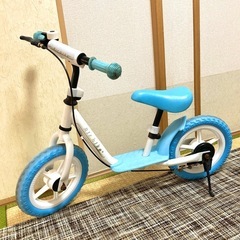 【取りに来てくれる方限定】キッズバランスバイク（ホワイト×ブラウン）【愛知県】 取りに来てくれる方限定】キッズバランスバイク（ホワイト