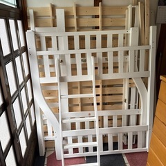 2段ベット ホワイト の画像