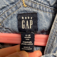 【ベビー】GAP オーバーオール ショート丈 デニム の画像