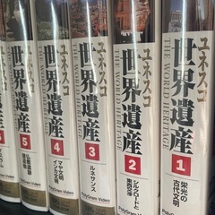 VHSビデオ ユネスコ世界遺産 1〜10巻 1998年の画像