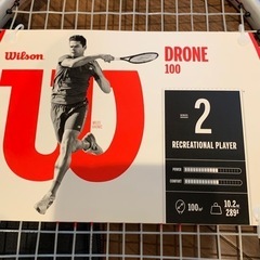 新品タグ付き　ウィルソン　ドローン100 硬式ラケットの画像