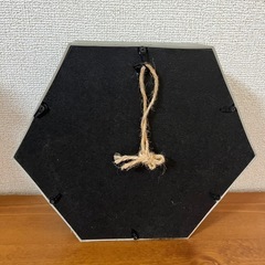 六角形のシャビーな鏡の画像