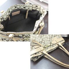 COACH ハンドバッグ シグネチャー F10508 ブラウン系 トート コーチ☆ 札幌市 北区 屯田 の画像