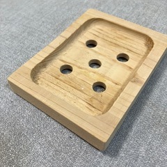 新品未使用★ヒノキの石鹸置き　ソープディッシュ