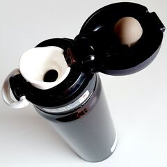 お値下げ3【ほぼ新品】サーモス THERMOS 真空断熱ケータイマグ 水筒 ワンタッチオープン 500ml 0.5L  ミッドナイトブラック JNR-500M-BK の画像