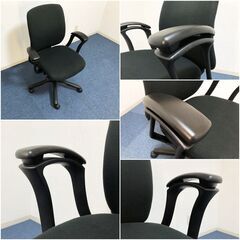 肘付ミドルバックOAチェア テクニオン社（カナダ）Amicus Ⅱミットバックオフィスチェア 360°回転式・ガス圧昇降機能　Made in Canadaの画像