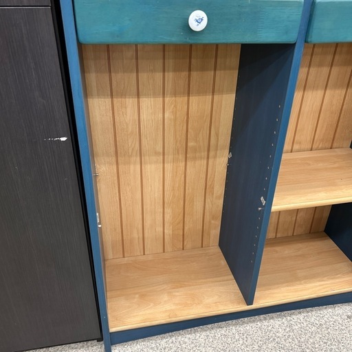 リユースのサカイ東金店 本棚 青 ※棚板1枚欠品 TJ13059